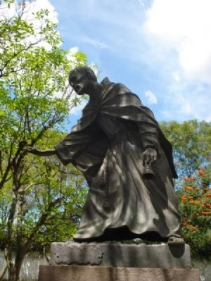 Detail of Beatification of Brother Peter statue. Click for full size. Detail of Beatification of Brother Peter statue image. Click for full size.