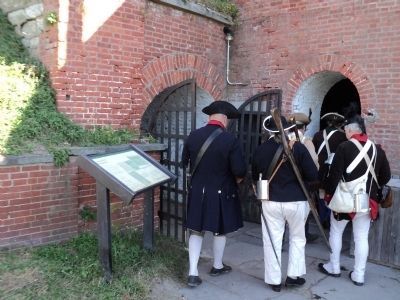 Continental Soldiers Entering the Casemate image. Click for full size.
