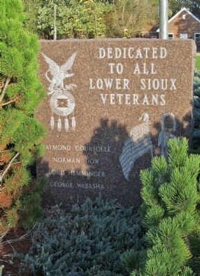 Lower Sioux Veterans Memorial image. Click for full size.
