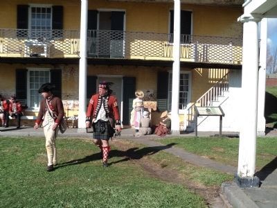 British Soldiers at the Officers Quarters image. Click for full size.