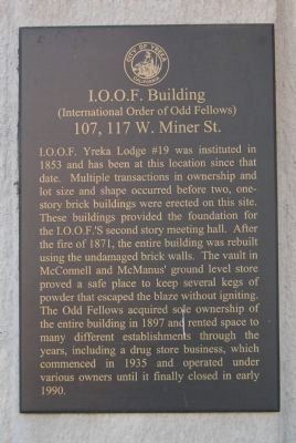 I.O.O.F. Building Marker image. Click for full size.