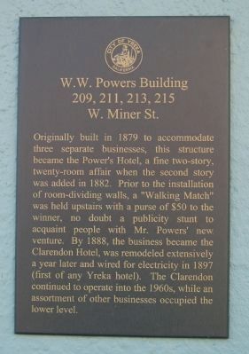 W.W. Powers Building Marker image. Click for full size.