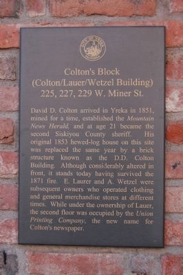Colton’s Block Marker. Click for full size. Colton’s Block Marker image. Click for full size.