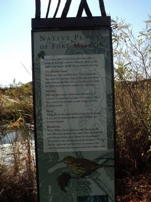 Native Plants of Fort Mifflin Marker image. Click for full size.