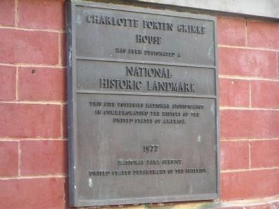 Charlotte Forten Grimke House Marker. Click for full size. Charlotte Forten Grimke House Marker image. Click for full size.