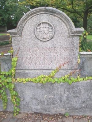 The Luther Oak / Die Luthereiche Marker image. Click for full size.