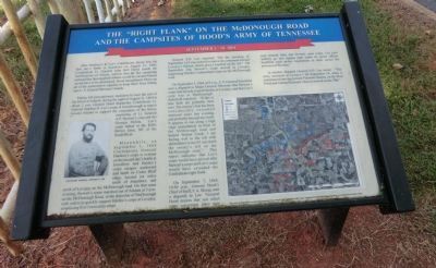 The "Right Flank" on the McDonough Road Marker image. Click for full size.
