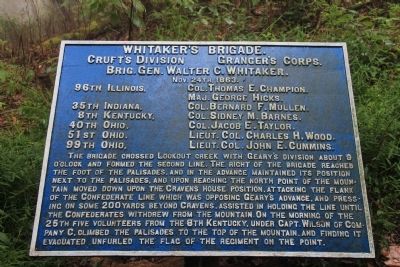 Whitaker's Brigade Marker image. Click for full size.