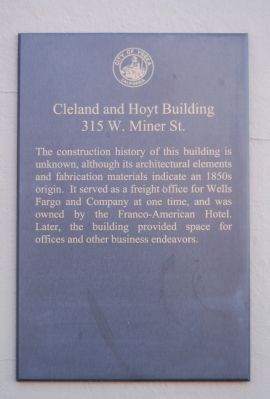 Cleland and Hoyt Building Marker image. Click for full size.