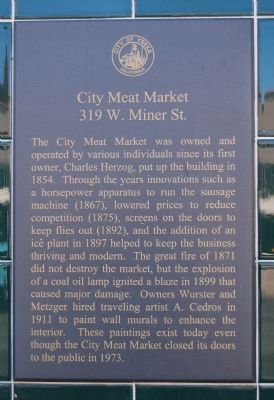 City Meat Market Marker image. Click for full size.