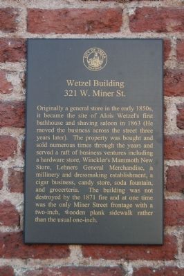 Wetzel Building Marker image. Click for full size.