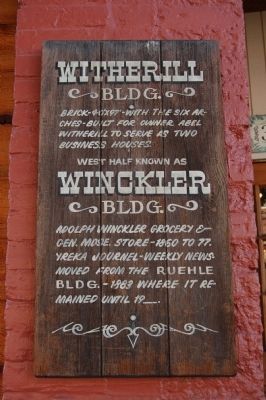Witherill/Winckler Building Marker image. Click for full size.