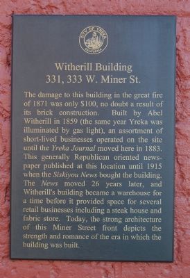 Witherill Building Marker image. Click for full size.
