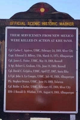 These Servicement from New Mexico Were Killed in Action at Khe Sanh image. Click for full size.