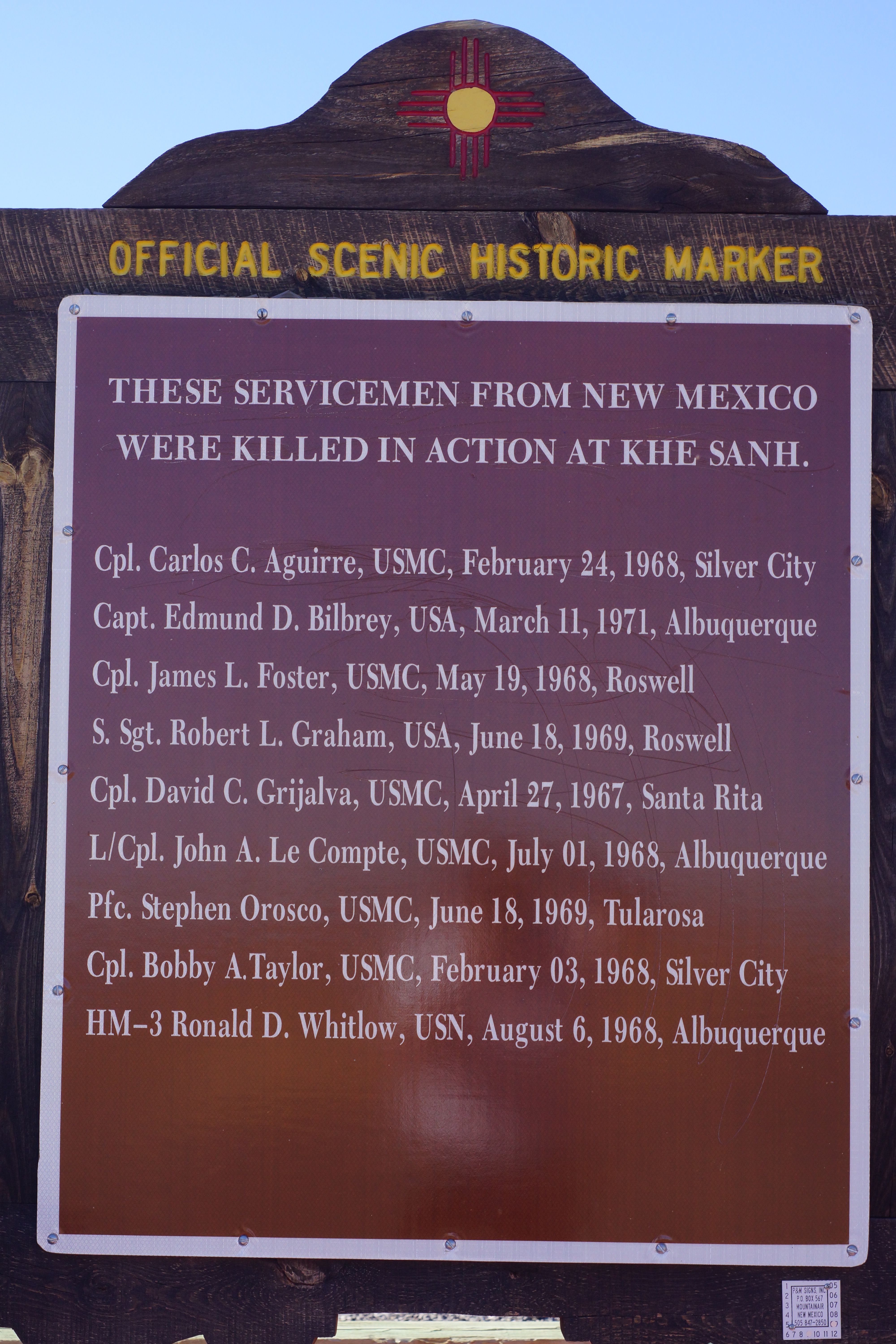 These Servicement from New Mexico Were Killed in Action at Khe Sanh