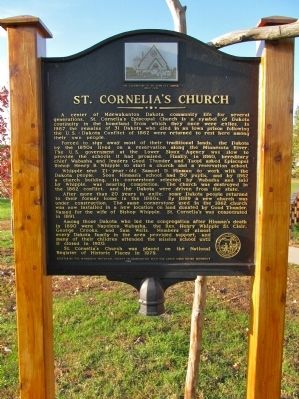 St. Cornelia's Church Marker. Click for full size. St. Cornelia's Church Marker image. Click for full size.