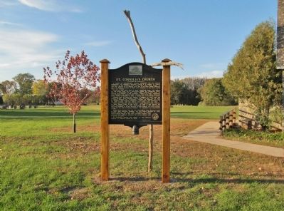 St. Cornelia's Church Marker. Click for full size. St. Cornelia's Church Marker image. Click for full size.