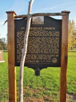 St. Cornelia's Church Marker. Click for full size. St. Cornelia's Church Marker image. Click for full size.