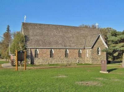 St. Cornelia's Church and Marker. Click for full size. St. Cornelia's Church and Marker image. Click for full size.