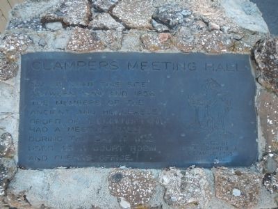 Clampers Meeting Hall Marker image. Click for full size.