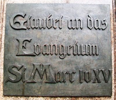 Martin Luther Monument Marker. Click for full size. Martin Luther Monument Marker image. Click for full size.