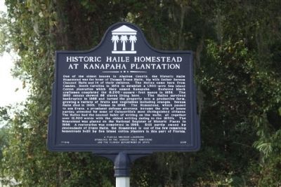 Historic Haile Homestead At Kanapaha Plantation Marker image. Click for full size.