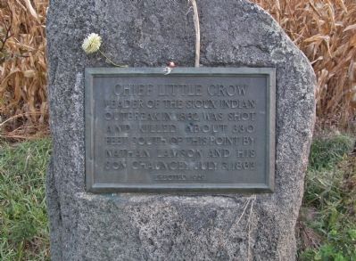 Chief Little Crow Marker. Click for full size. Chief Little Crow Marker image. Click for full size.