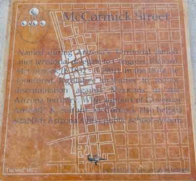 McCormick Street Marker. Click for full size. McCormick Street Marker image. Click for full size.
