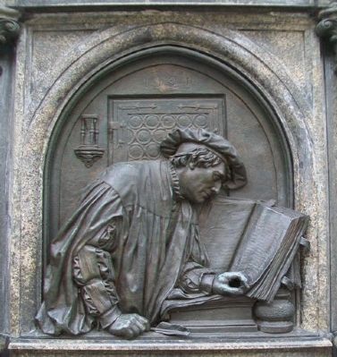 Luther Monument South Panel image. Click for full size.