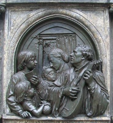 Luther Monument West Panel image. Click for full size.