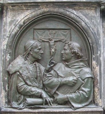 Luther Monument North Panel image. Click for full size.