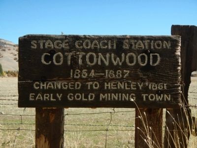 Cottonwood Marker image. Click for full size.