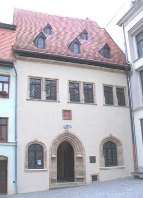 Martin Luther Death House & Marker image. Click for full size.