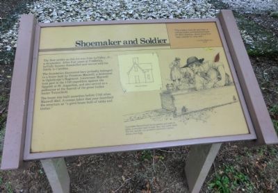 Shoemaker and Soldier Marker image. Click for full size.