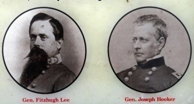 General Fitzhugh Lee and General Joseph Hooker image. Click for full size.