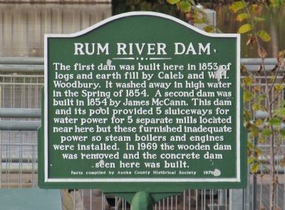Rum River Dam Marker image. Click for full size.