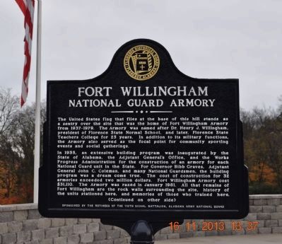 Fort Willingham Marker image. Click for full size.