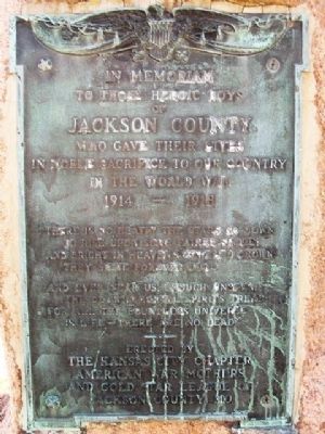 World War Memorial Marker. Click for full size. World War Memorial Marker image. Click for full size.