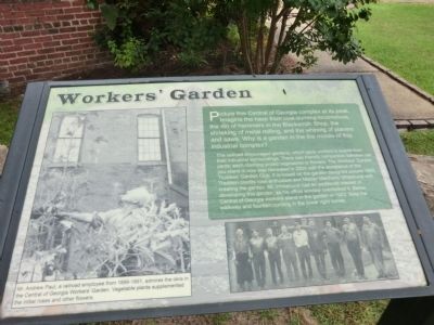 Workers' Garden Marker. Click for full size. Workers' Garden Marker image. Click for full size.