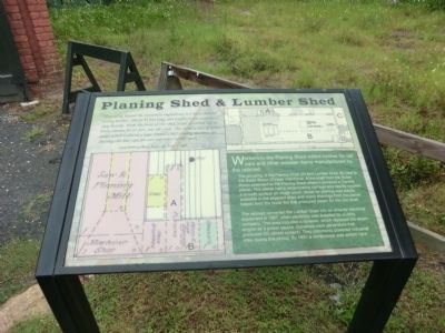 Planing Shed & Lumber Shed Marker image. Click for full size.