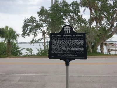 Valencia Marker and Dock Sign image. Click for full size.