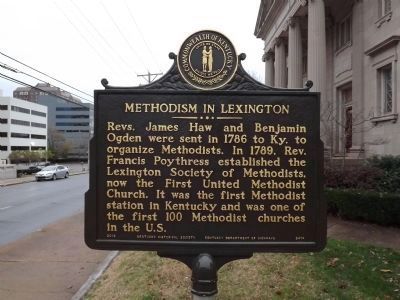 Methodism in Lexington Marker. Click for full size. Methodism in Lexington Marker image. Click for full size.