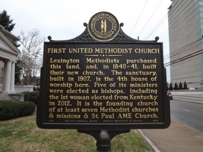 First United Methodist Church Marker. Click for full size. First United Methodist Church Marker image. Click for full size.