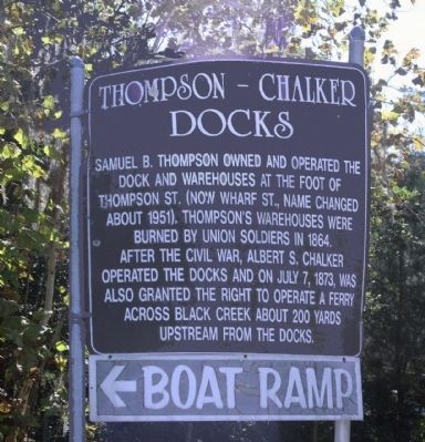 Thompson - Chalker Docks Marker image. Click for full size.
