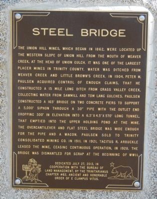 Steel Bridge Marker image. Click for full size.