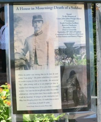 A House in Mourning: Death of a Soldier Marker image. Click for full size.
