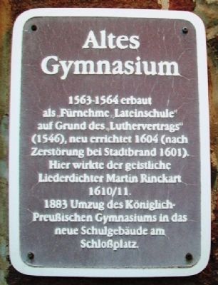 Altes Gymnasium Marker image. Click for full size.