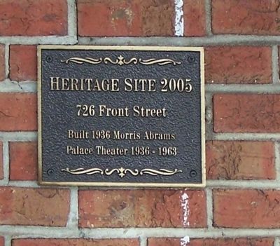 726 Front Street Marker image. Click for full size.