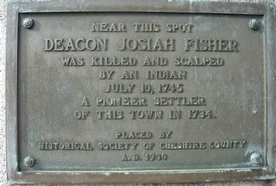 Deacon Josiah Fisher Marker image. Click for full size.