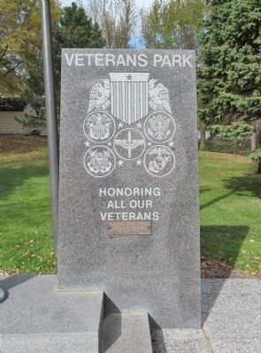 Veterans Park Monument image. Click for full size.